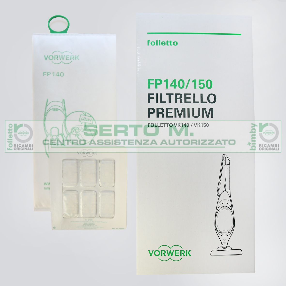 SACCHETTI+PROFUMI FOLLETTO VK140/150 - Assistenza Folletto Bimby  Caltanissetta